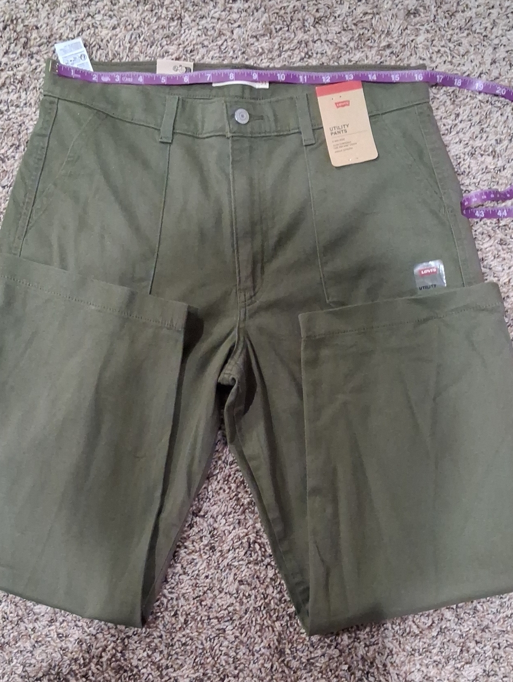 Levi's Olive Utility Work Pants